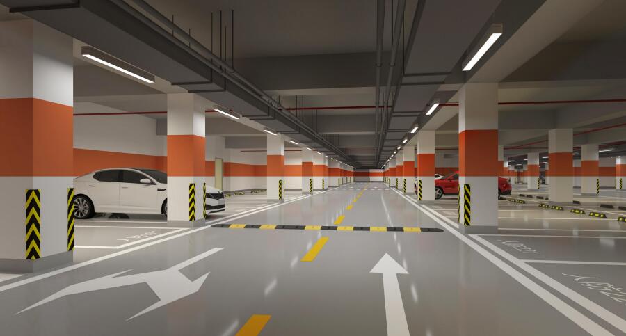 地下停車場無震動防滑坡道，環(huán)氧地坪施工特點(diǎn)和工藝