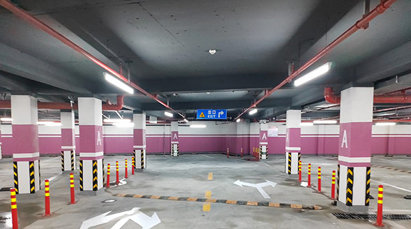 江蘇中穎某小區(qū)車庫劃線項(xiàng)目順利驗(yàn)收。